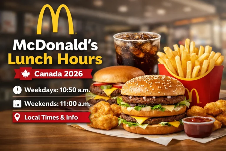 McDonald's lunch hours